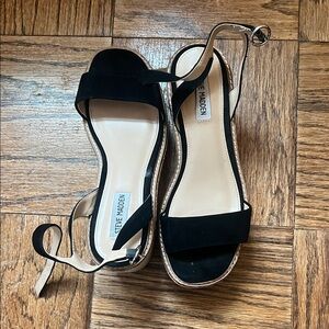 Steve Madden Black Strappy Sandals